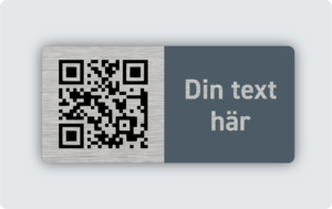 Märkskylt infärgad aluminium 80x37mm