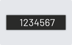 Märkskylt graverad plast 40x10mm