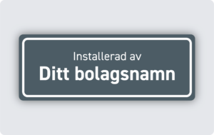 Märkskylt graverad plast 80x30mm