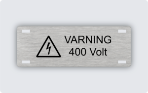 Kabelmärkning rostfri 70x25mm