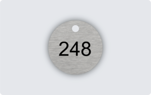 Ventilbricka rostfritt stål 30x30mm